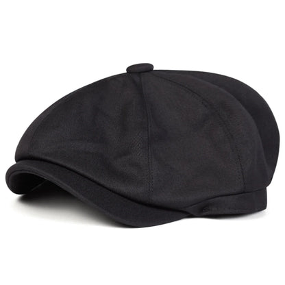 Mens Retro Newsboy Caps Stitching Berets Cap Autumn Winter Vintage Painter Octagonal Hats Gorras