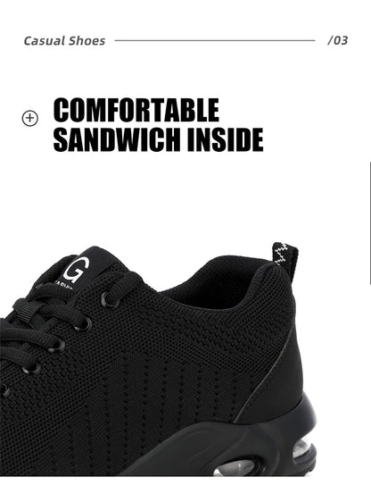 High Quality Men's Boots Safety Shoes Steel Toe Puncture-Proof Work Boots Lightweight Safety Work Shoes Men Indestructible Shoes
