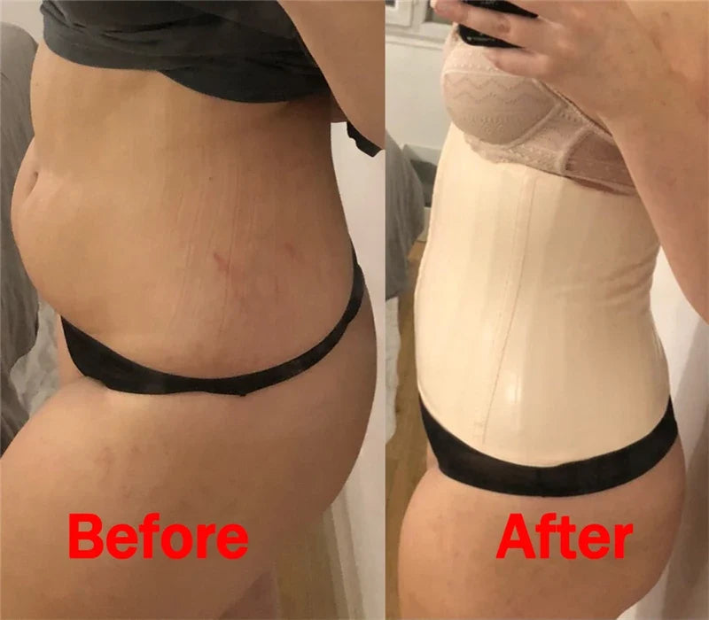 Latex Waist Trainer Corset Women Belly Slimming Belt Body Shaper 25 Steel Boned Waist Cincher Fajas Colombianas Shapewear