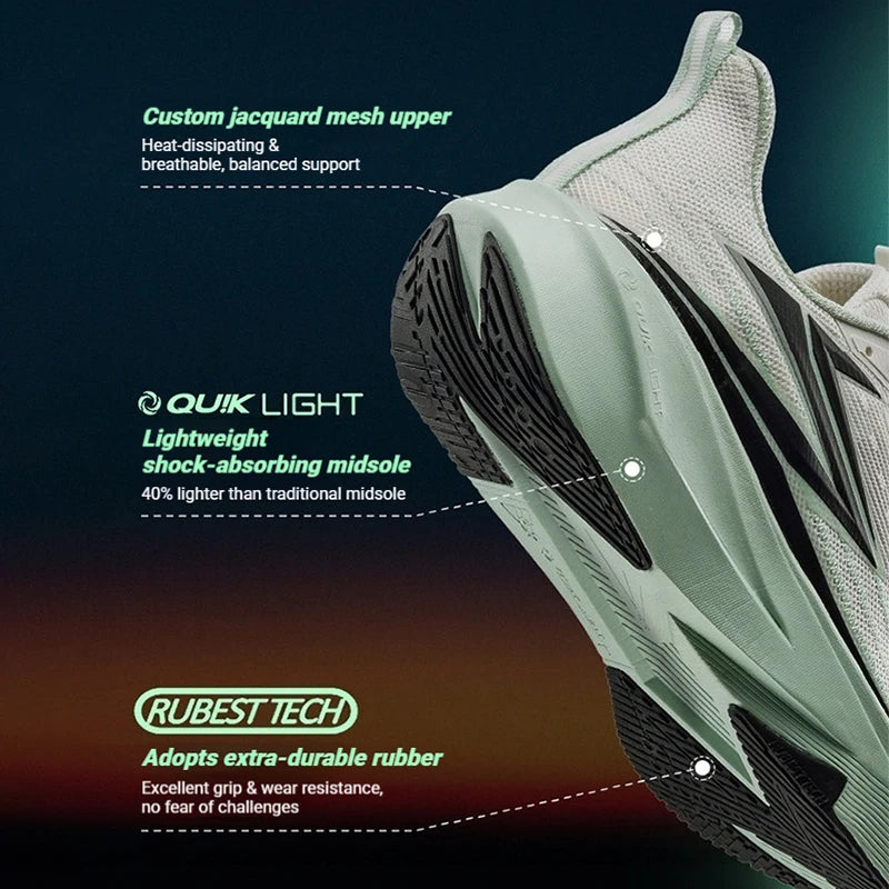 Flame Team 3.0 Men Running Shoes Carbon Plate Test-runner Stable Rebound Traction Male Racing Sneakers 672612233