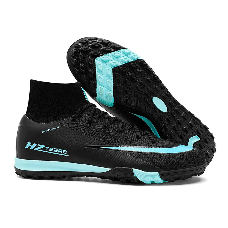 New Men Soccer Shoes Breathable Cleats Football Boots Training Boys Long Spikes Adult Outdoor Sport Non Slip Match Comfortable