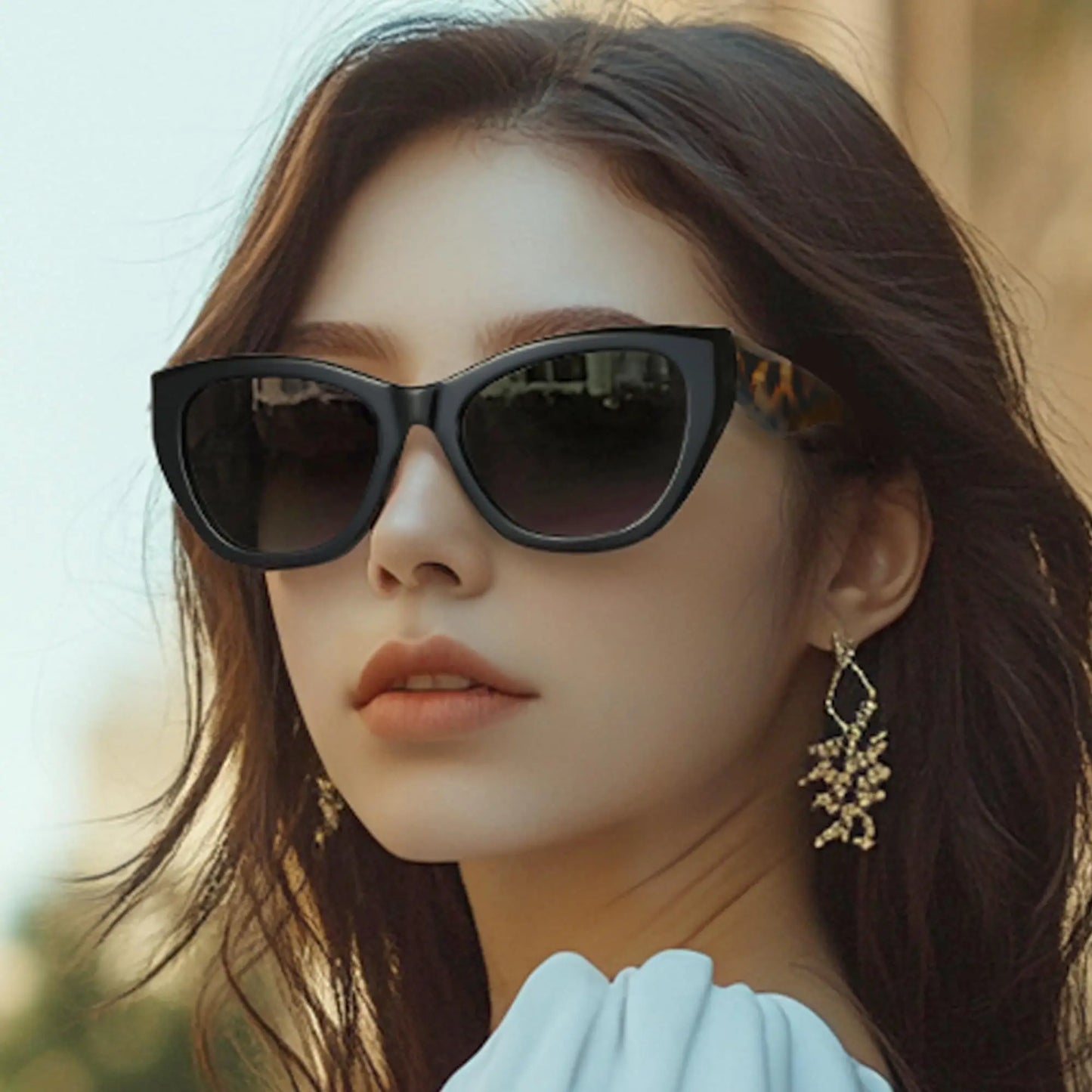 Butterfly Polarized Prescription Sunglasses Handmade Acetate Myopia Sun Glasses Square Optical Shades for Women
