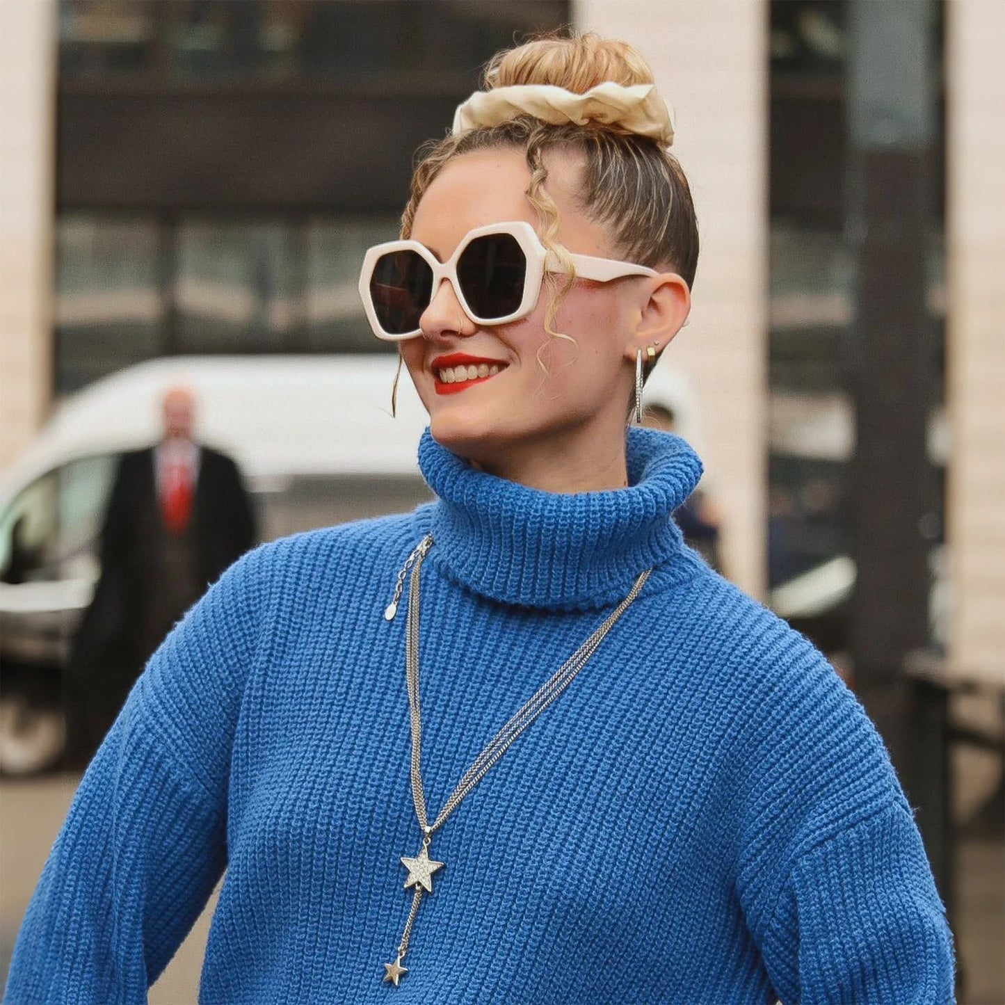 Butterfly Oversize Sunglasses Women Fashion Design Big Eyewear Shades for Ladies Uv400 Travel Sun Glasses
