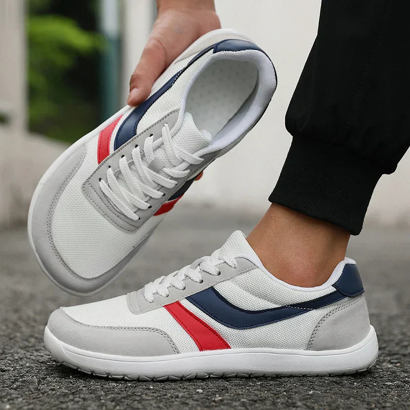 Wide Toe Men Shoes Casual Versatile Soft Sole Wide Last Shoes Walking Sneakers Breathable Mesh Comfortable Barefoot Shoes