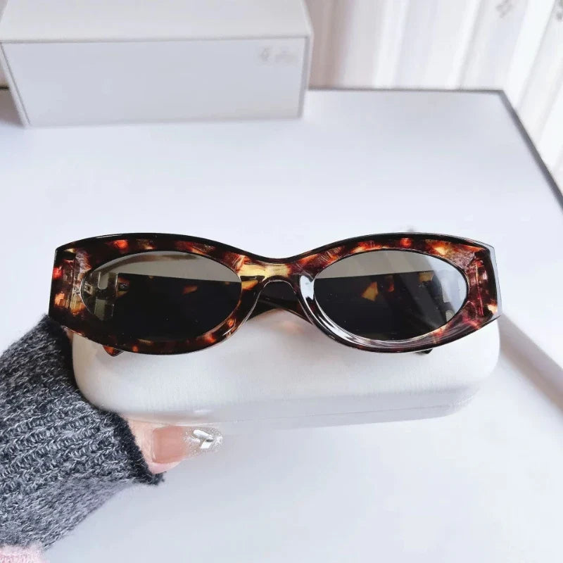 New Cat Eye Retro Fashion Sunglasses for Women Ins UV400 Vintage  UV400 Sun Glasses Gafas De Sol Vintage Sunglass Para Mujer