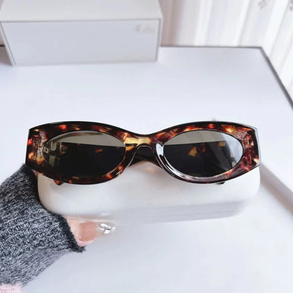 New Cat Eye Retro Fashion Sunglasses for Women Ins UV400 Vintage  UV400 Sun Glasses Gafas De Sol Vintage Sunglass Para Mujer