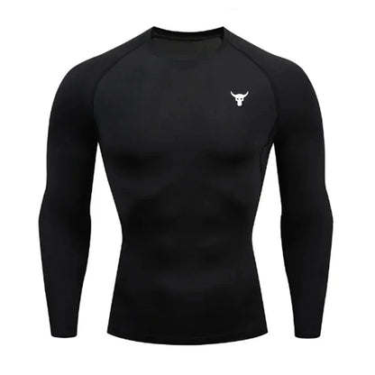 Men and women quick drying sportswear T-shirts long sleeved tight fitting clothes comfortable and breathable running clothes
