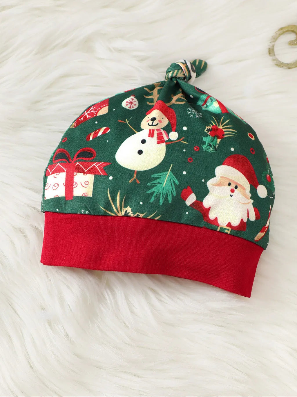 1-18 Months Newborn Baby Boy&Girl Christmas Jumpsuit Cute Santa Claus Print Long Sleeved Zipper Romper+Hat Toddler Baby Costumes