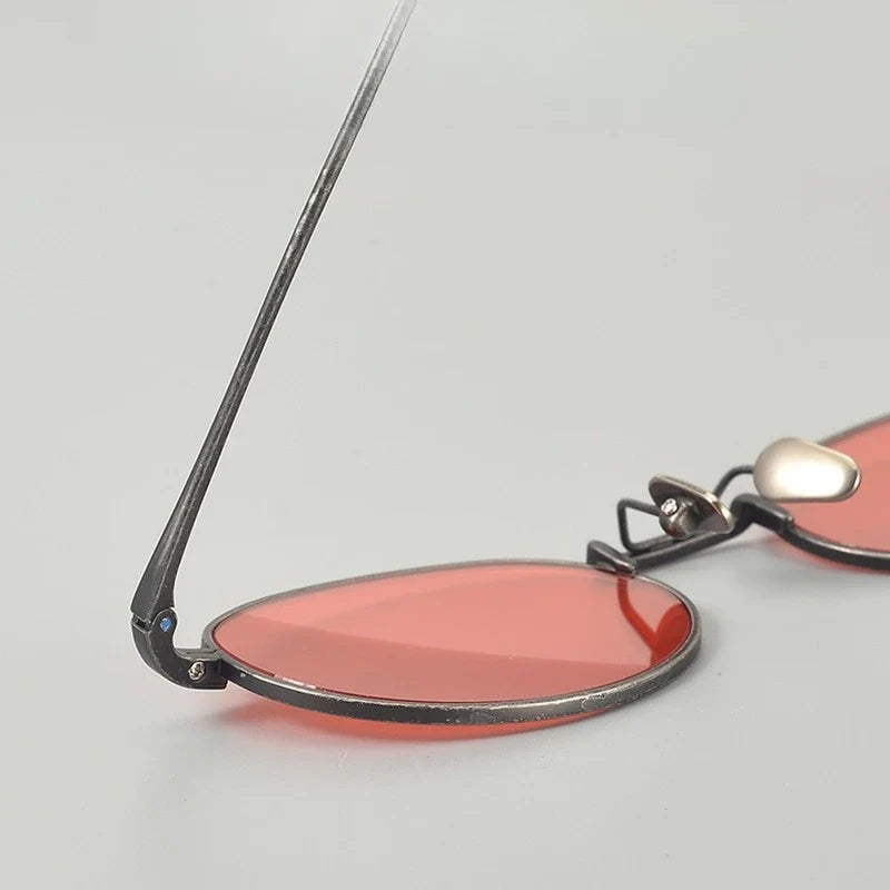 Top Quality Pure Titanium UV400 Protection Small Square Women Sunglasses Brand Ultra-light Rectangular Man Sun Glasses Eyewear