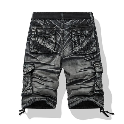 Men Multi Pocket Casual Breathable Sports New Shorts Men Summer Cargo Shorts Men Loose Plus Size Pure Cotton Five Point Pants