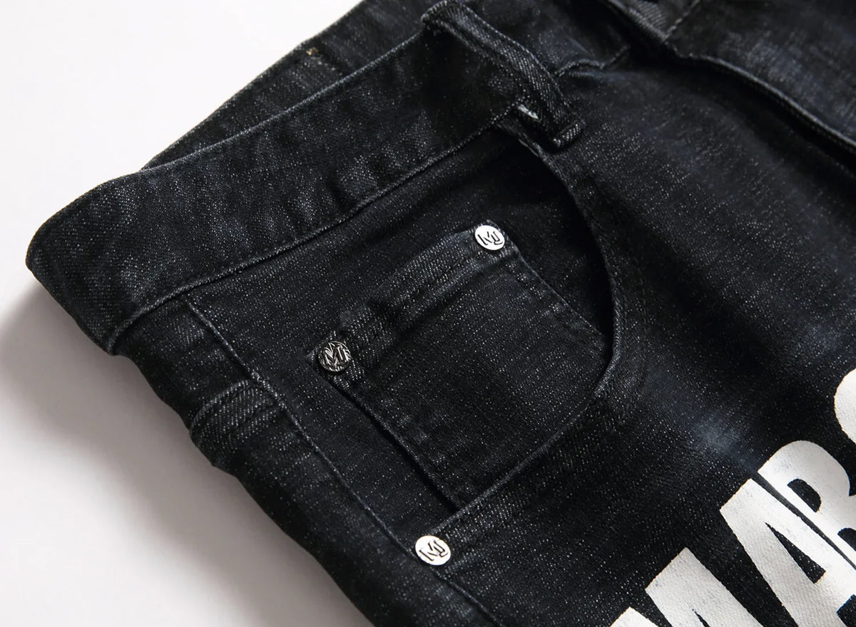 Men Summer White Ripped Denim Shorts Male Holes Short Jeans New Fashion Streetwear Stretch Jeans Shorts Pants Srtaight Fit Jeans