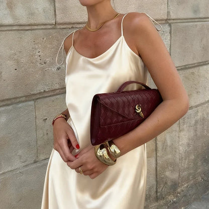 Women's Satin Champagne Dress Sleeveless Sexy Backless Evening Dresses Guest Elegant Bridesmaid Long Evening Gown