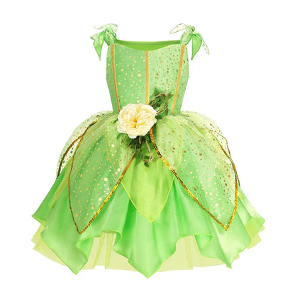 Kids Princess Dress Variety Set for Girl Cosplay Halloween Birthday Party Costume Gown 2-8Y Vestido Girls Birthday Gifts