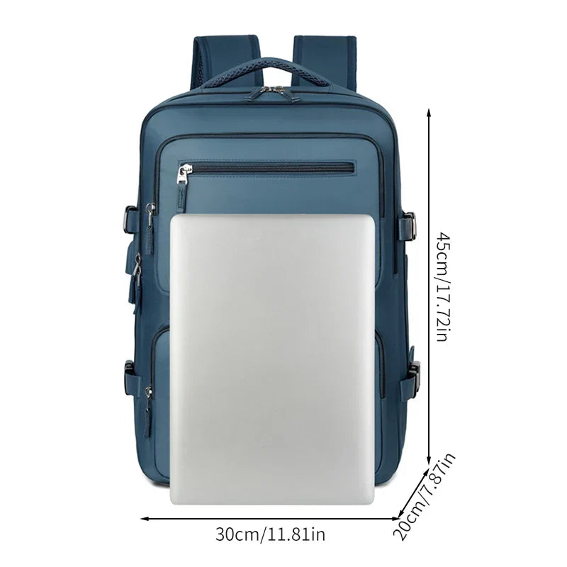 Large Travel Backpack for Women Men Cabin Bag Multifunctional Airplane Waterproof Backpack with USB Charging Anti-Theft Backpack