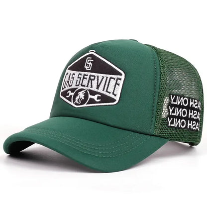New Letter Embroidery Baseball Hats New Unisex Hip Hop Breathable Personal Sunshade Mesh Versatile Street Fashion Trucker Caps