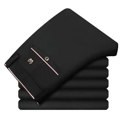 Black Suit Pants for Men Spring and Autumn Stretchy and Non-Ironing Office Trousers Slim Fit Formal Pants for Men Dress Pants