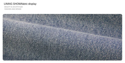 Vintage American Retro Reverse Side Turned Denim Jeans Men Women Couple Straight Wide Leg Baggy Drag Pants Trendy