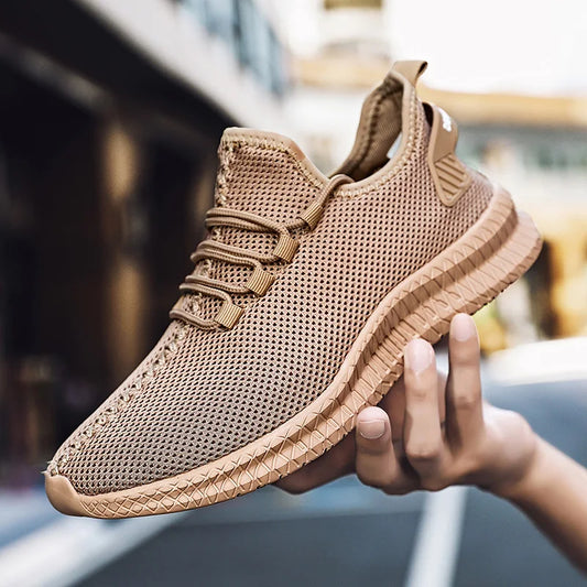 Summer Mesh Men Shoes Breathable Mens Sneakers Trendy Lightweight Walking Big Size Man Tenis Shoes