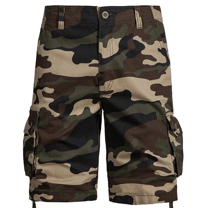 Mens Camo Shorts Men Camouflage Overalls Loose Casual Outdoor Sports Half Pants Side Pocket Cotton Comfortable Shorts