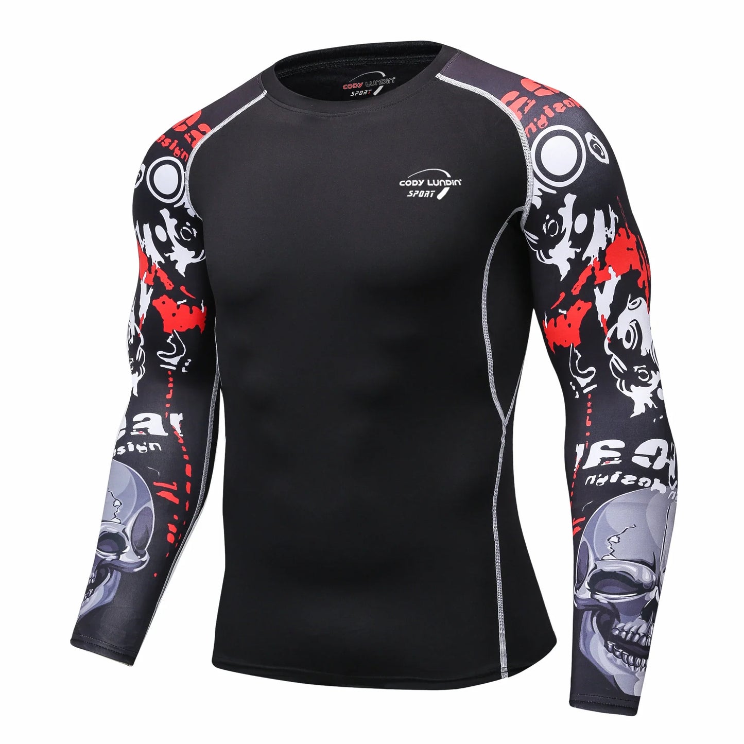 Cody Lundin Men Long Sleeve Compression Athletic Workout Shirt Water Sports UPF 50+ Rash Guard High Quality Jiu Jitsu Gi BJJ Top