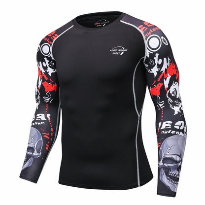 Cody Lundin Men Long Sleeve Compression Athletic Workout Shirt Water Sports UPF 50+ Rash Guard High Quality Jiu Jitsu Gi BJJ Top