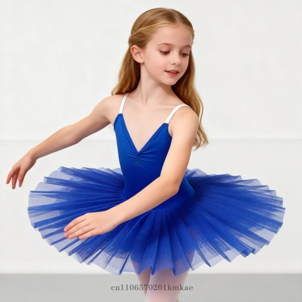 White Pink Ballet Tutu Skirt Swan Lake Ballet Dress Children's Performance Costume Kids Belly Dance Clothing Stage