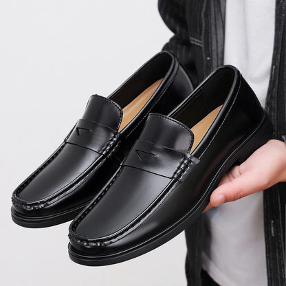 2026 New Men's Patent Leather Penny Loafers Slip On Design Soft Cushion Insole Wear Resistant Sole Business Wedding Party Shoes