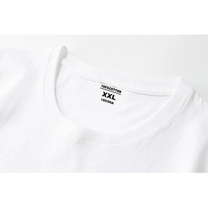 Men's High Quality Cotton Blend Moon Print Casual Summer Cool Short Sleeve Men Tshirt Loose t-shirt Male Tee Shirts Male Tee Top
