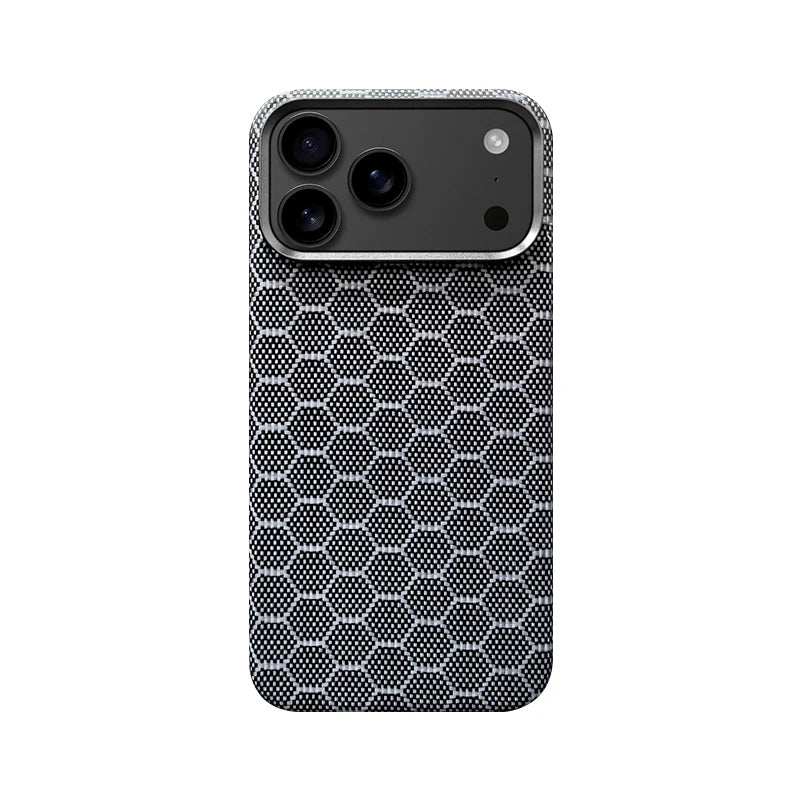 Ultra Slim Real Aramid Kevlar Carbon Fiber Business Case For IPhone 17 Air Pro Max Magnetic Charging Shockproof Protective Cover