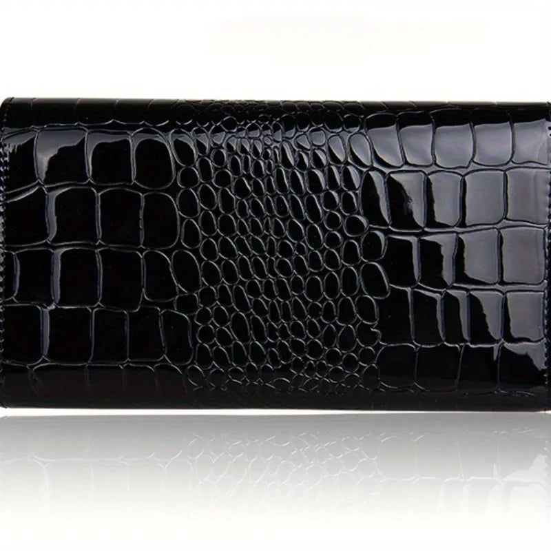 Patent leather women's clutch bag Large capacity clutch bag chain clutch bag Single shoulder straddle bag