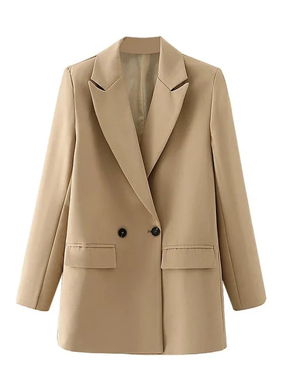 Blazer Woman Black Beige Khaki Blue Green Gray Women coat Fashion Office Wear Women's Blazers Jacket Outerwears 2024