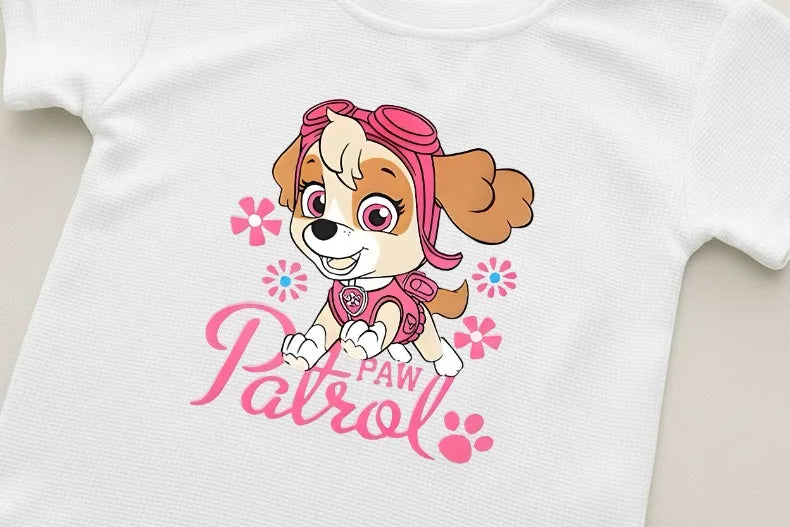 Printed Summer Girls Casual Outfits Children's Shorts Sets Kids T Shirt and Shorts Two Piece Set Outdoor Sportwear