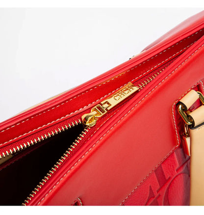 Fashion Retro Print Bucket Bag Travel Party Banquet Shoulder Bag Luxury Classic 2024 Winter Women's Large Capacity Handbag
