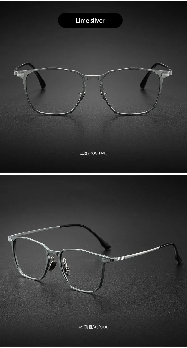 Ultra-light Aluminum Titanium Business Fashion Eyeglasses  Anti-Blue Light Reading Glasses Men Myopia Prescription 20241