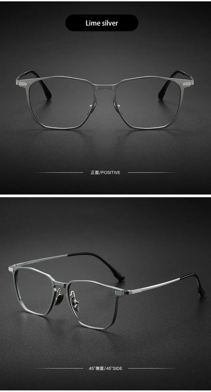 Ultra-light Aluminum Titanium Business Fashion Eyeglasses  Anti-Blue Light Reading Glasses Men Myopia Prescription 20241