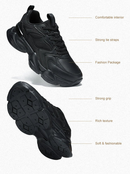 Women Walking Shoes Lightweight Mesh Breathable Sport Shoes Comfort Soft Female Leather Height Increase Casual Sneakers