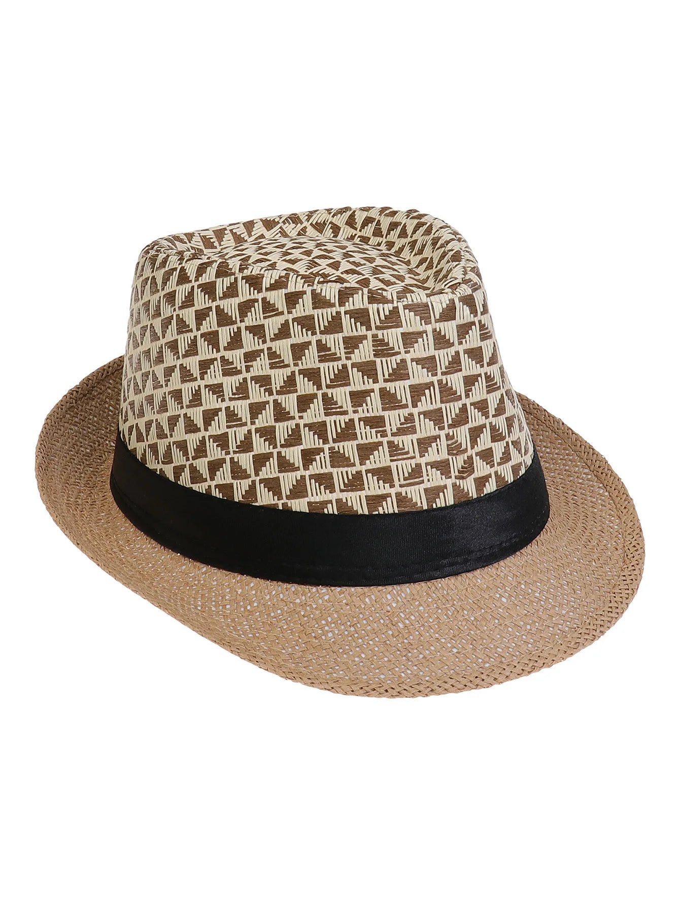 Men's Hat Woven Straw Sunshade Hat Casual Buckle Beach Sun White Wedding Black Belt Fedoras Jazz Hat Panama Cap