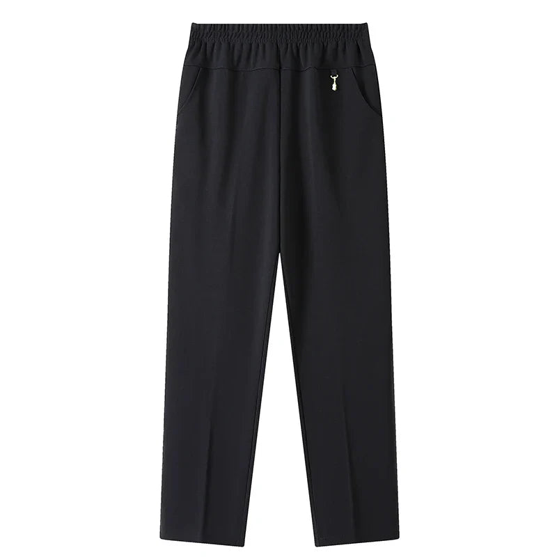 2025 Autumn Fashion Pants Brand Elastic Waist Size Women's Plus Size Thin Pants Casual Office Outdoor Pants