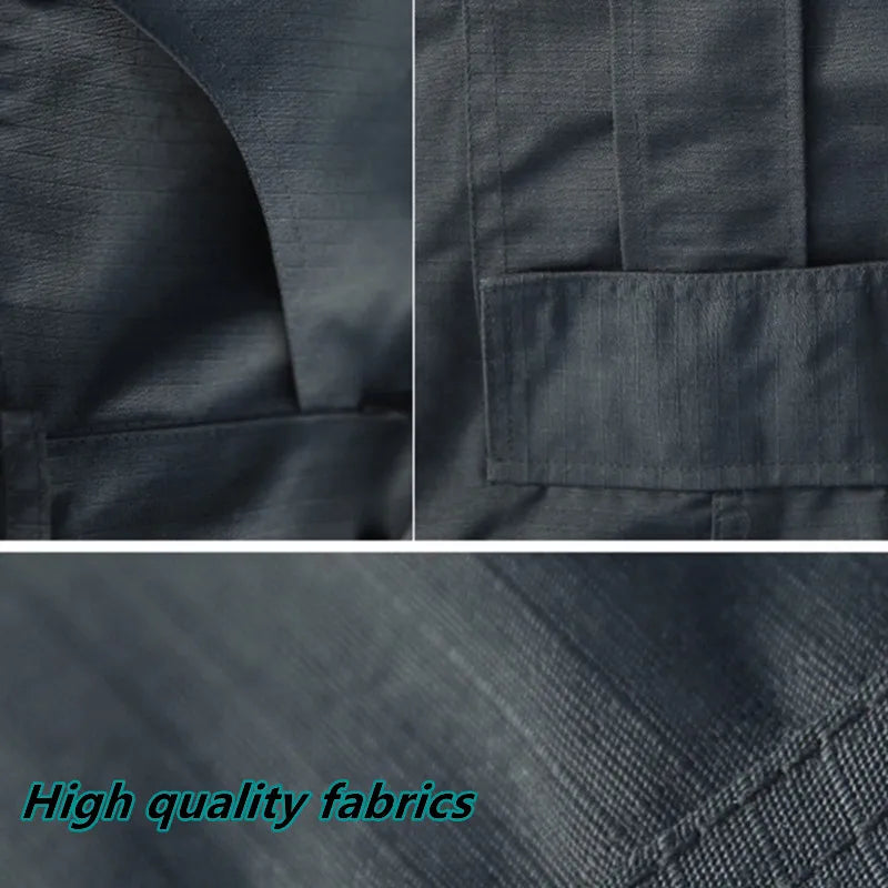 Asian Size Men City Pants Cargo Trousers Multi-pocket Waterproof Wear-resistant Casual Training Overalls Clothing