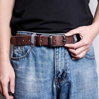 Men Belt Top Quality Cow Genuine Leather Men's Belt Cowhide Strap For Male Automatic Buckle Belts For Men Alloy Buckle Belt