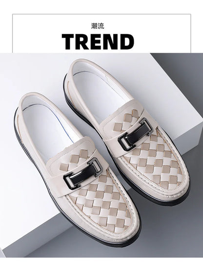 Soft Sole Loafers Shoes for Man Summer Autumn New Designer Leather Shoes Male Fashion Business Casual Luxury Shoe Man