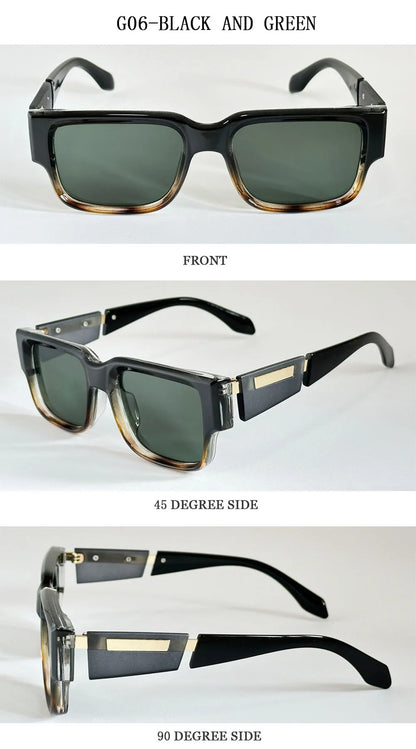 New Square Sunglass Men Luxury Sunglasses Women Vintage Fashion Glasses Summer Vacation Gafas De Sol Hombre Lunette Soleil Femme