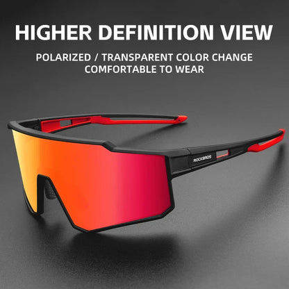 Polarized Photochromic Glasses Cycling Sunglasses Outdoor Sports UV400 MTB Road Women Men Bicycle Goggles Adjustable