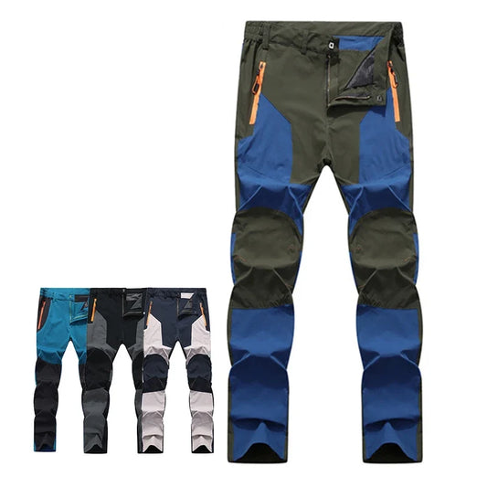 Mens Pants Hiking Trekking Quick Dry Lightweight Splashproof UV Proof Stretch Fishing Outdoor Travel Climbing Trousers