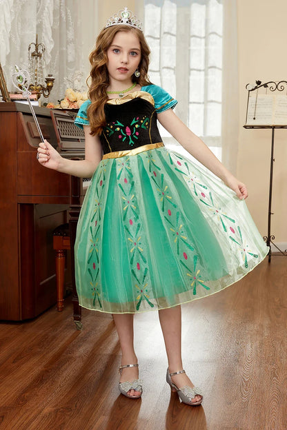 Children Princess Clothing Kids Elsa Anna Cinderella Rapunzel Party Cosplay Dresses Little Girls Christmas Halloween Dress Up