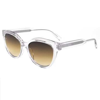 Retro Vintage Sunglasses Transparent Acetate Frame Gradient UV400 Non Polarized Unisex Fashion Sun Glasses