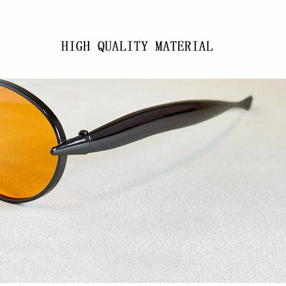 Oval Sunglasses Women Trendy 2025 Luxury Vintage Sunglass Fashion Glasses Dropshipping Lentes De Sol Mujer Lunette Soleil Femme