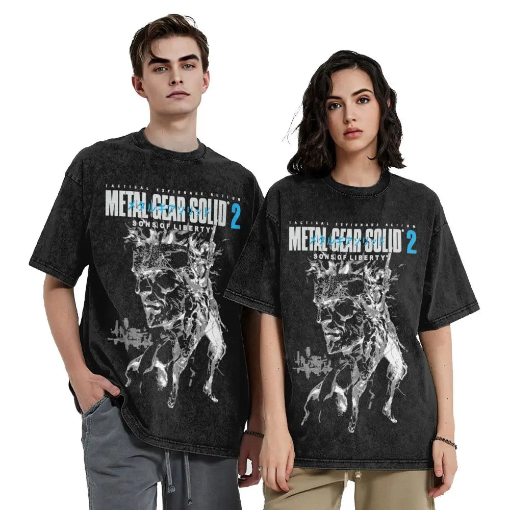 Metal Gear Solid 3 Snake Eater T Shirt Summer Game Y2K T Shirts 2024 Cotton Harajuku Tee Shirt For Mens Short Sleeves Top Tees