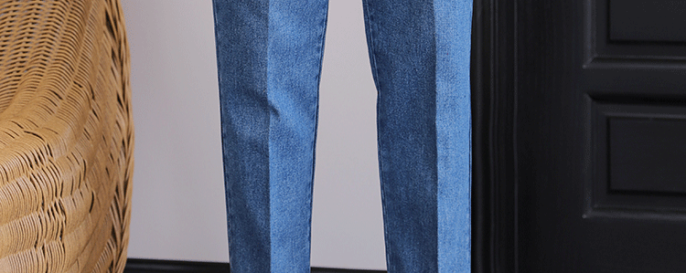 Italian Style Men's High Waist Business Neapolitan Jeans Draped Cuffed Straight Leg Western Pants Youth Trendy Wear Resistant