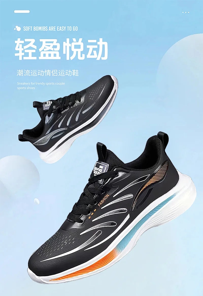2026 New Ultra Light Sports Shoes Lightweight Soft Soled Men's Running Shoes Plus Size Casual Men's Shoes 39-47